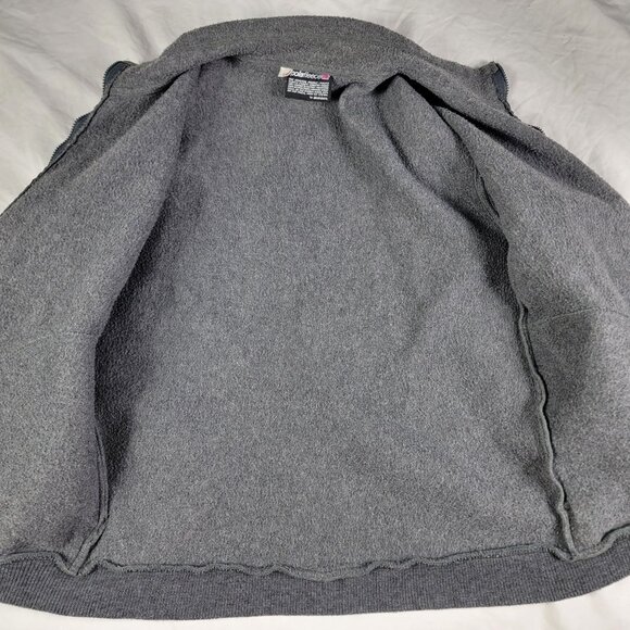 Polar Fleece By Malden Adults Medium Gray Full Zip Sweater Winter Warm Casual - Picture 3 of 8
